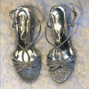 Sparkly Silver Heels Perfect for Prom